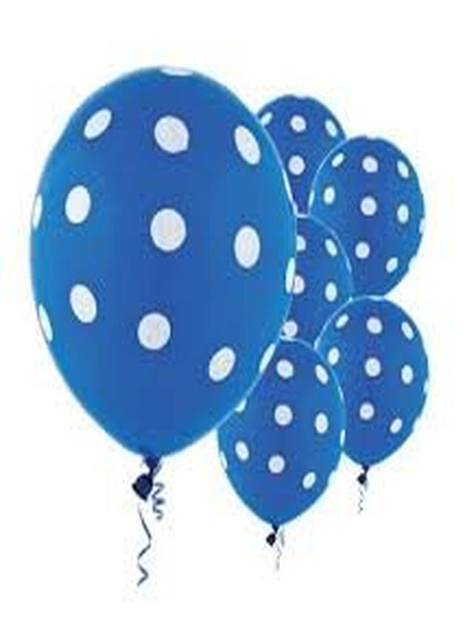 AMFIN® 12 Inch (Pack of 30) Polka Dot Birthday Party Balloons - Blue - Image 4